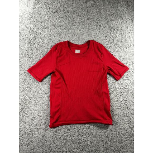 Athleta Tops - Athleta Shirt Women Medium 3/4 Sleeve Ribbed Scoop Neck